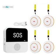 Wireless WiFi Elderly Caregiver Pager SOS Call Button Emergency SOS Alert System for Seniors Patient