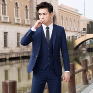 NIKAYU 5-IN-1 NAVY SLIMFIT BLAZER SET FOR MEN - SLIMFIT FORMAL BLAZER SET FOR MEN