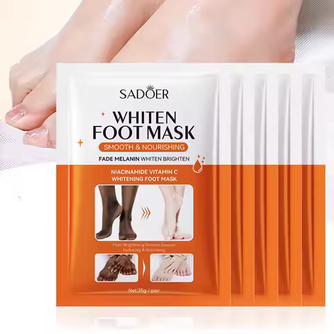 SADOER Niacinamide Foot Mask Moisturizing Foot Peeling Mask Exfoliating Callus Remover Feet Care Ped