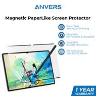 Anvers Magnetic PaperLike Screen Protector Removable & Reusable for Samsung Tab S10 Ultra/Plus/S9 Fe