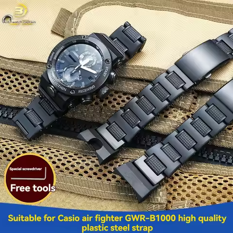 For Casio G-SHOCK Kongba Watch 5588 GWR-B1000 Modified Lightweight Plastic Steel Watch with Men's Ca