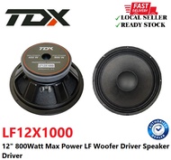 TDX LF12X1000 Speaker 12" 800Watt Max Power LF Woofer Driver Speaker Driver