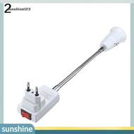  E27 LED Light Bulb Lamp Holder Flexible Extension Adapter Converter Switch Socket