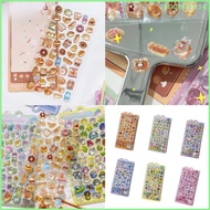 RAN Clear Cartoon 3D Animal Sticker Water Resistant for Scrapbooking Journal Planner