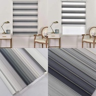 GRADIENT VENETIAN KOREAN BLINDS Tricolor Duo Roller Window Blinds
