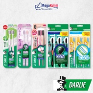 Darlie Toothbrush 2's / 3's (Extra Wide / Soft & Dense / Dual Core / Nano Charcoal / Bi-Level Slim T