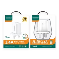 Charger 3.4A SENDEM UK Plug Full Set Charger with Cable