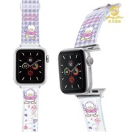 三麗鷗 貝克鴨 Apple Watch PVC果凍透明錶帶 AP糖漬櫻桃