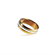 Titanvek鈦合金戒指,雙色銀河7mm,多色系