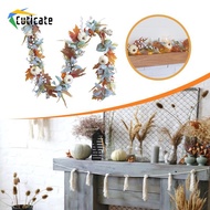 Cuticate Maple Leaf Pumpkin Vine Fall Garland Multicolor Decorative Wreath Artificial Flower Garland