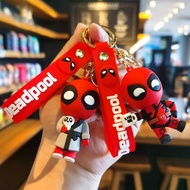 New Handsome Deadpool Keychain Bag Pendant Hardman Wolverine Keychain Keychain Pendant Doll Gift