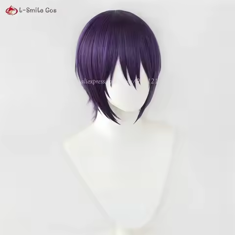e,4;v'6\k/ Takasugi Shinsuke Deep Purple Short Wigs YATO Anime Cosplay Costumes Wig Heat Resi5;g'8.n