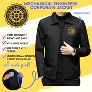 PSME MECHANICAL ENGINEER CORPORATE JACKET WITH EMBROIDERY BFRONT & BACK MOTOR OR SITE JACKET