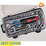 Set Soket Spanar ( 40 Pcs Combination Socket Wrench Set) / SPANAR BOX SET