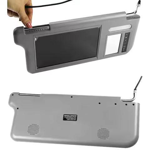 7 Inch Car Sunvisor Interior Rear View Mirror Screen Lcd Monitor DVD/VCD/AV/TV Player Rear Camera Su