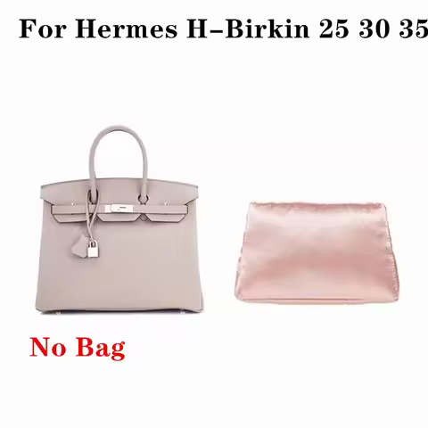 Pure Handmade Silks Fabric Bag Support Lining For Hermes H-Birkin 25 30 35 Handbag Anti Deformation 