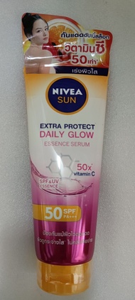 โลชั่นเซรั่มNIVEA Sun Daily Grow/Moist Essence Serum Body Protect Whitening นีเวียซันบอดี้เดลี่โพรเท็ค/เดลี่มอยส์ 180 มล.