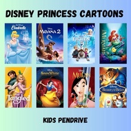 DISNEY PRINCESSES CARTOONS PENDRIVE KARTUN KANAK KANAK 32GB KINGSTON USB - PENDRIVE CERITA KARTUN KA