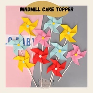 FS 3pcs/Set Windmill Cake Topper Decoration | Kek Hiasan | Birthday Cake Decoration | 风车蛋糕插件 风车插件摆设