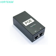 VORTEXGE POE Power Injector, 24V/48V 0.5A 100Mbps POE Power Supply, POE Device Output 48V 0.5A Deskt