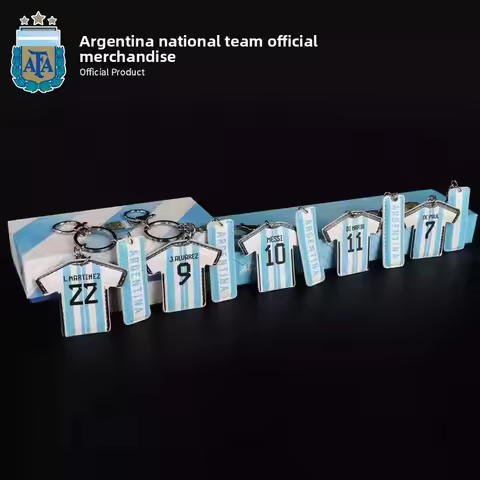 Official Argentina National Team Messi Jersey Keychain, Souvenir Pendant, Authentic Soccer Memorabil