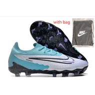 original ready stock Low Phantom GX Double Layer Waterproof Fish Silk Full Knitted FG Football Shoes