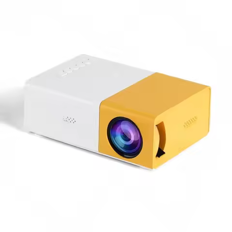 Yellow and white machine YG300 high definition household mini mini projector family YT300-1LED porta