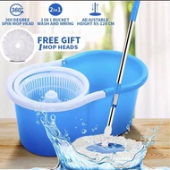 Spin Mop With Spinner and Bucket Mop 360 Easy Rotating Mop