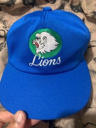 二手 古著 日本職棒 日職 西武 獅  Lions 機能 老帽 棒球帽 球迷帽M號 57cm以下