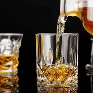SG 2 whiskey glasses, vodka glasses, used for drinking bourbon whiskey, cognac brandy, Irish whiskey