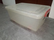 Songa 50L big plastic storage box儲物膠箱有蓋有轆with lid &amp; rollers