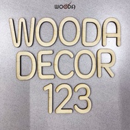 Plywood letters 15cm high - 1KOD - wall plywood letters, decorative letters