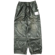 MAISON MIHARA YASUHIRO 2025秋冬塗層闊腿褲 A15PT073 46碼 黑色仿皮休閒機車褲 [二手] [MAISON MIHARA YASUHIRO]