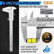 MYDIYSDNBHD - ALLEFIX 150MM STEEL VERNIER CALIPER GAUGE MICROMETER PRECISION CALIPER GAUGE 6" CALIPE