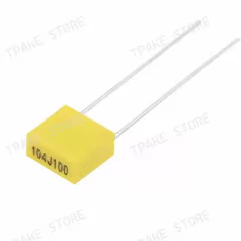 Correction Capacitor 104J100 100nJ100 100V 0.1UF Lead Pitch 5mm Polypropylene Safety Plastic Film Ca