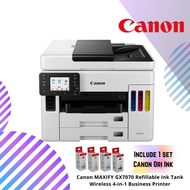 Canon MAXIFY GX7070 Refillable Ink Tank Wireless 4-in-1 Business Printer
