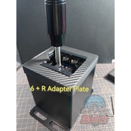 Rubber Dampened Gear Gate Adapter Plates for PC Generic USB Shifter