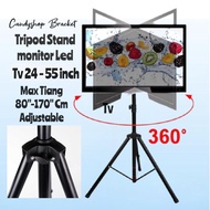 Tripod stand Monitor Led Tv 19 - 55 inch universal/ bracket stand tripod adjustable