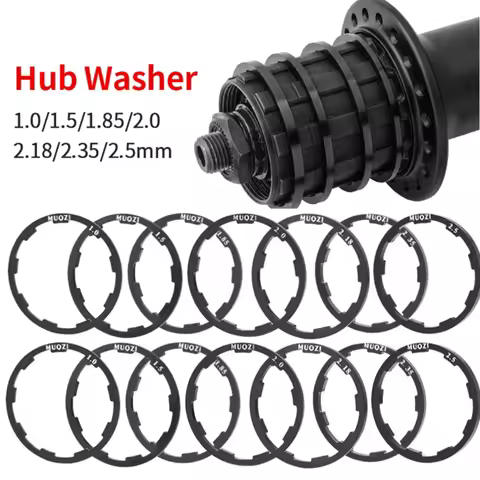 1/5pcs Bike Hub Washer 7 8 9 10 11 12 Speed Cassette Flywheel Spacer 1mm 1.5mm 1.85mm 2mm 2.18mm 2.3