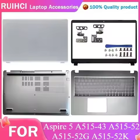 LCD Rear Lid Back Top Cover Front Bezel Palmrest Upper Bottom Base Case For Acer Aspire 5 A515-52 A5