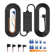 Kit Kabel Kuasa Kamera Dash Cam Jenis-C 11.5ft (V5F), 12V-24V ke 5V 3A dengan 4 Penyambung Fius, Per