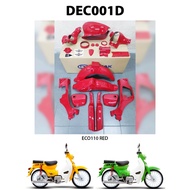 Body Cover Set DEMAK ECO110 Classic Motor Red Blue Green Yellow ECO 110 Original Demak Accessories M