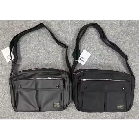 Porter Nylon Messenger Bag Crossbody Shoulder Bag Large Capacity Waterproof Multi Pocket Casual Dail