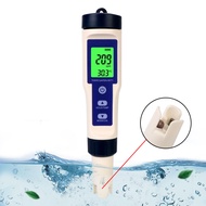 Water Quality Detector 5 in 1 PH/TDS/EC/SALT/TEMP Temperature Hydrogen-rich Meter Purity Measure Tool for Aquarium Hydroponic