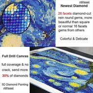 DIY Diamond Painting Starry Night Craft Cross Stitch Painting 5D DIY Full Drill Diamond Painting Drill Craft Cross Stitch Round Wall decoration