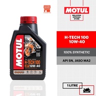 MOTUL H-TECH 100 4T 10W40 1L 100% Synthetic Motorcycle Engine Oil