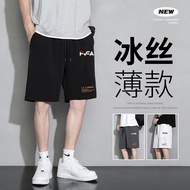 Fila Flagship Store Official Flagship Shorts Men Pure Cotton Casual Pants Summer Loose Sports Ice Si