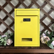 Outdoor post mailbox rainwater-proof mailbox with combination lock /key lock letter box mailbox Sugg