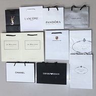 精品專櫃名牌紙袋 YSL、PRADA、CHANEL、ARMANI、JO MALONE等