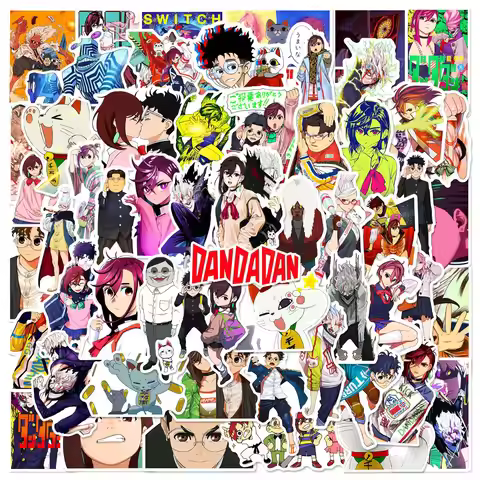 60Pcs DAN DA DAN Anime Ayase Momo Stickers Cool Classic Manga Sticker DIY Fridge Notebook Phone Funn